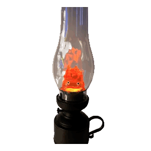 Calcifer Candelabro Llama Luz Nocturna