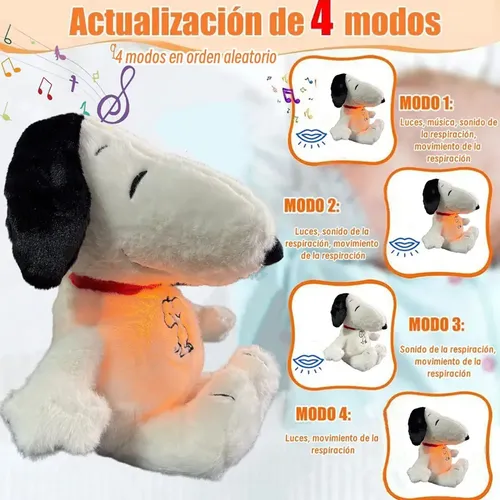 Peluche Snoopy Au De Algodón, 25 Cm, Blanco - Imagen 2