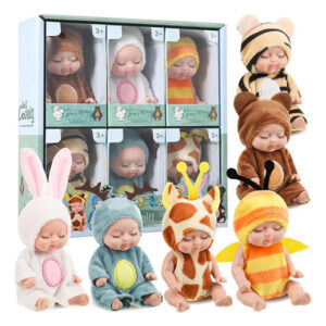 Muñeca Reborn 6 Pcs Bebés De Animales