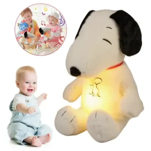 Peluche Snoopy Au De Algodón, 25 Cm, Blanco