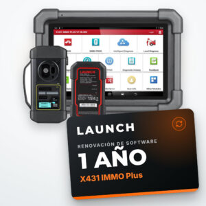 Launch X431 IMMO Plus con la tarjeta de renovación de software de 1 año